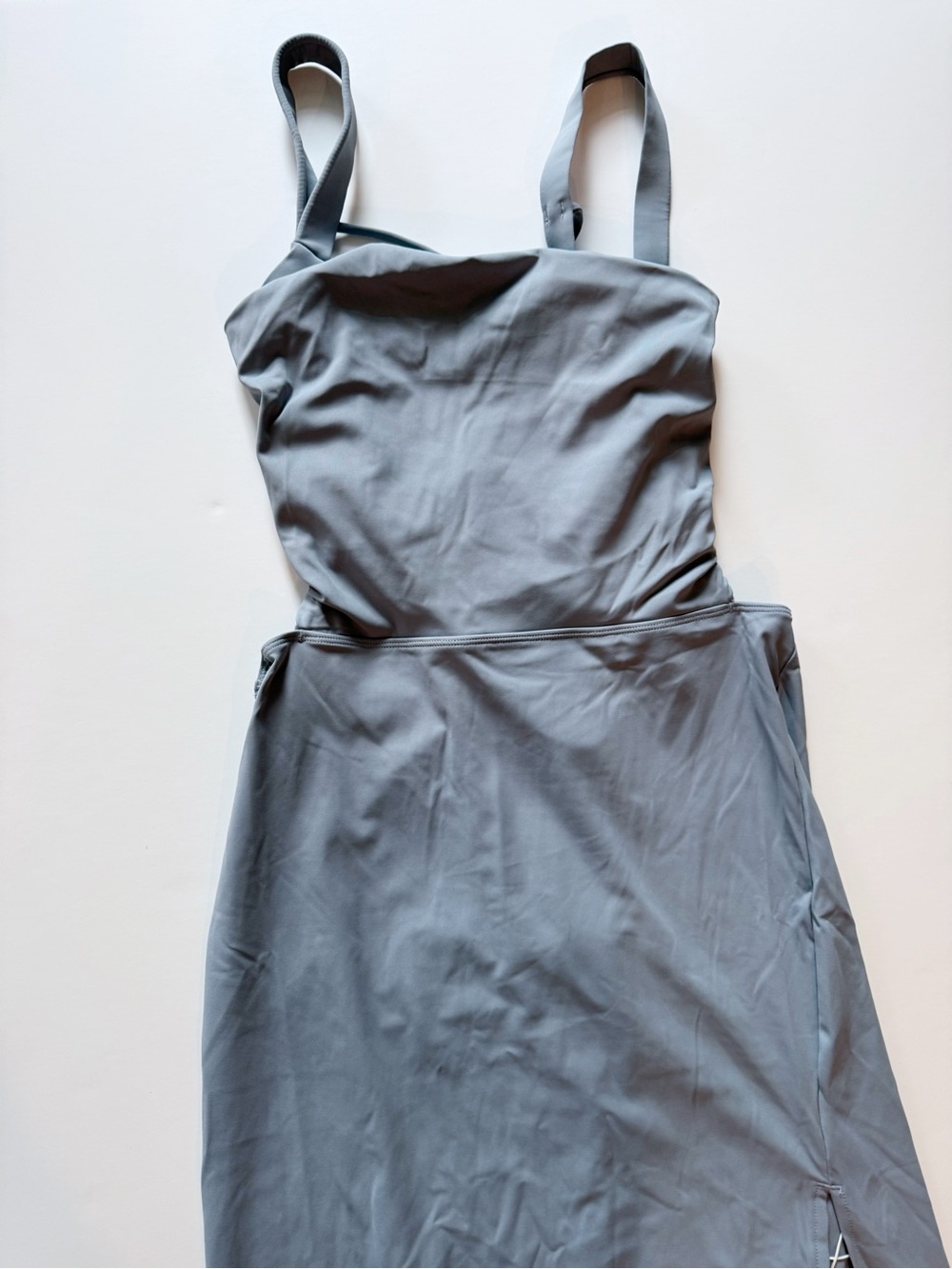 Halara Ruched Lace Up Bodycon Midi Casual Dress M Medium NWT - Picture 8 of 16